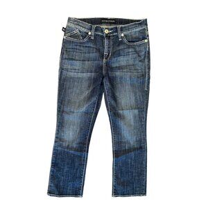 Rock & republic Women's mid rise dark blue jeans size 6 / 7 Medium bootcut short